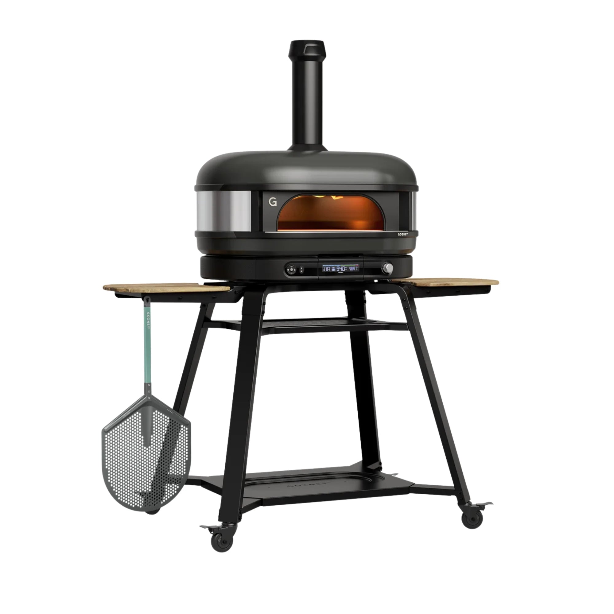 Gozney Dome XL Gen 2 Off-Black Dual Fuel Freestanding Outdoor Pizza Oven Essentials Bundle | Novaselectes