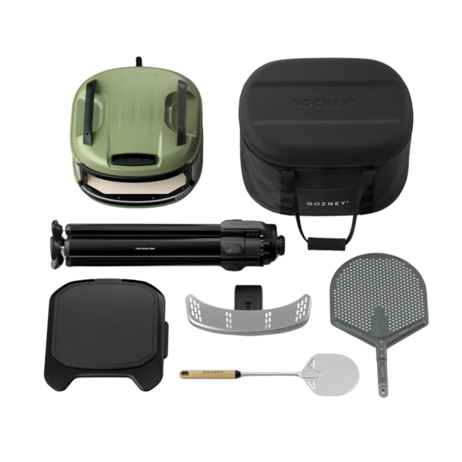 Gozney Tread Olive Portable Propane Gas Pizza Oven Complete Bundle | Novaselectes