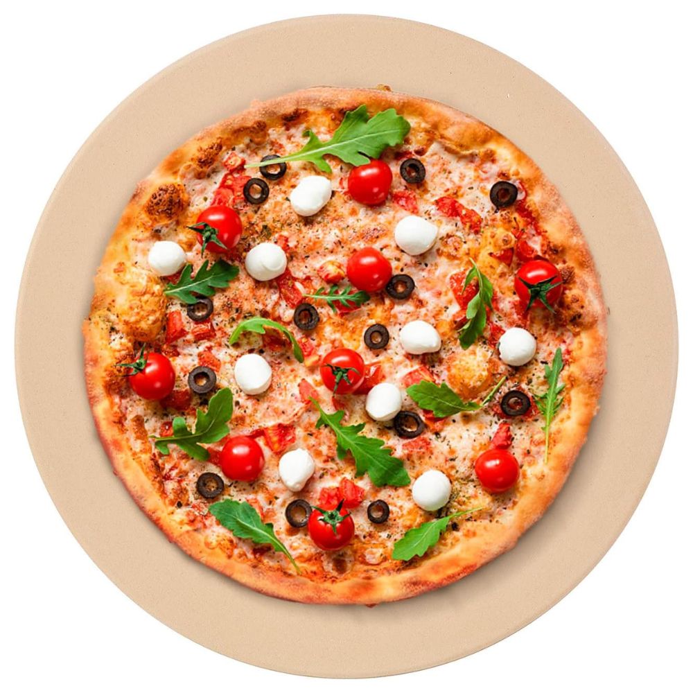 Humos 15-Inch Durable & Safe Round Pizza Ceramic Stone | Buy at Novaselectes