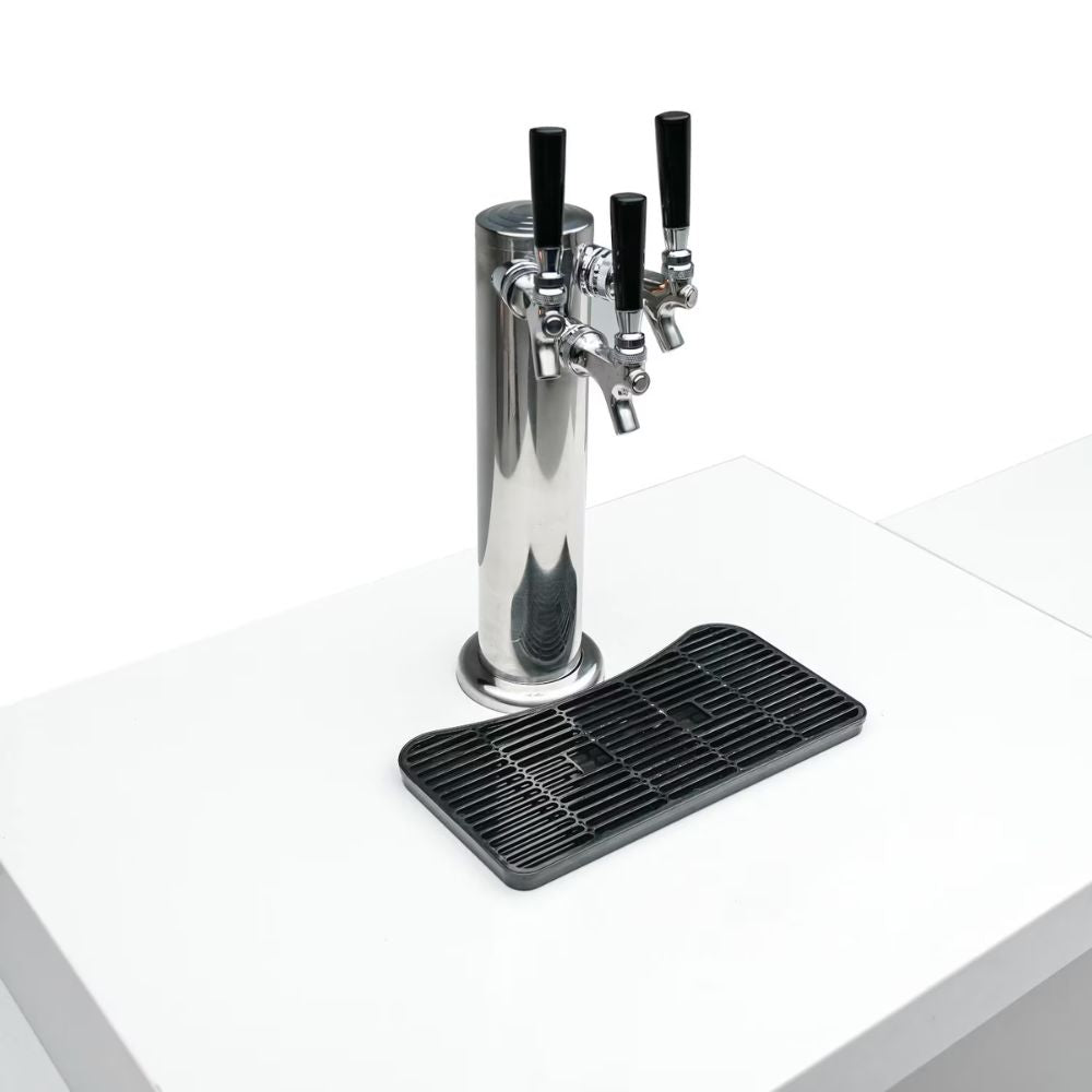 Mont Alpi MAi805-90KEGBEV 6-Burner Island with 90-Degree Corner, Kegerator & Beverage Center