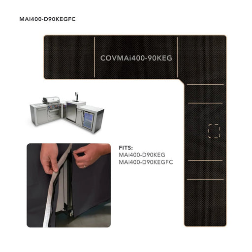 Mont Alpi COVMAi400-90KEG Cover for MAi400 Islands w/ 90 Degree Corner & Kegerator | Novaselectes