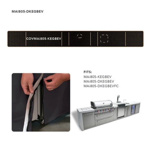 Mont Alpi COVMAi805-KEGBEV Cover for MAi805 Islands w/ Beverage Center & Kegerator | Novaselectes