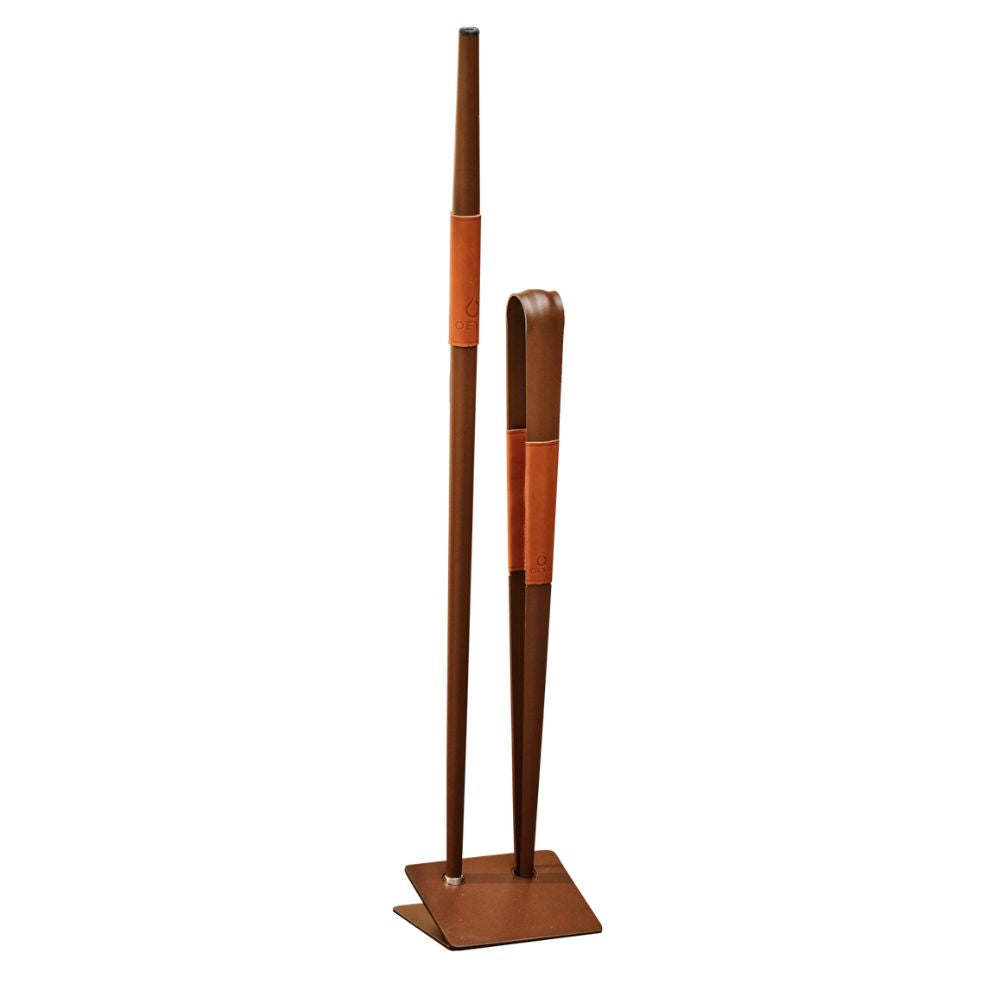 OFYR OA-B Brown Buffadoo Set, Blowpipe & Steel Tongs | Buy at Novaselectes