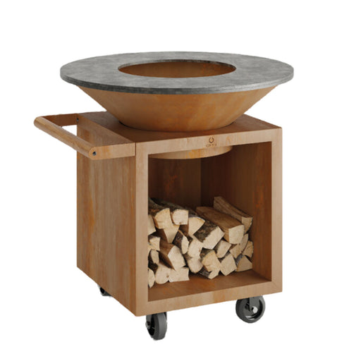 OFYR OCS-100-PRO Classic Corten 100 PRO Freestanding Open Fire Grill w/ Storage | Buy at Novaselectes