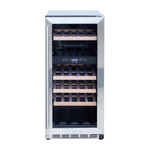 Summerset 15-Inch 3.2 Cu. Outdoor Dual Zone Wine Cooler | Novaselectes