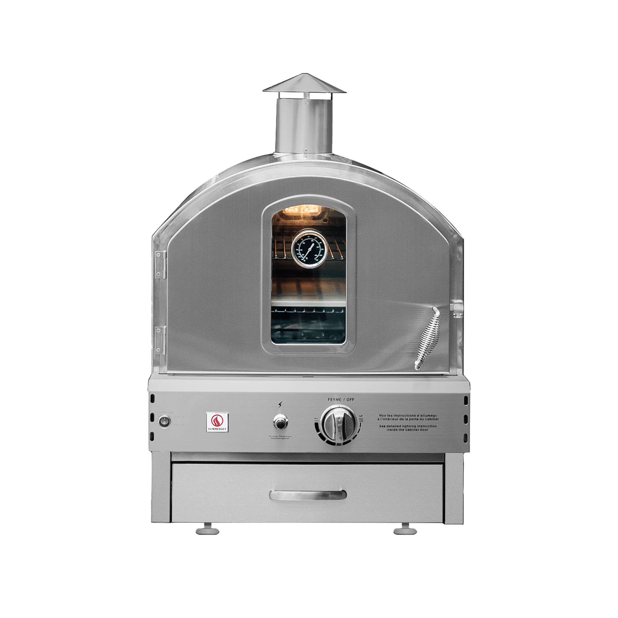 Summerset Outdoor Built-In Gas Pizza Oven | Novaselectes