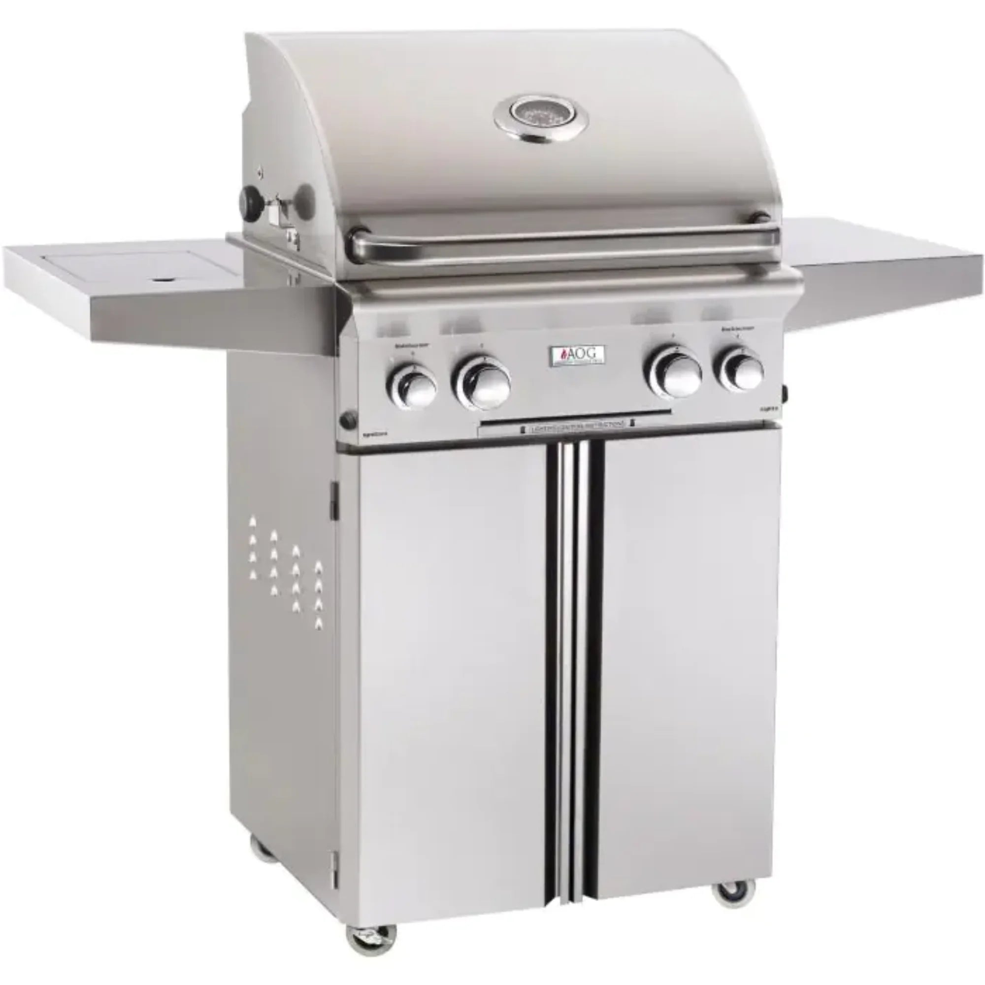 American Outdoor Grill T-Series 24-Inch Freestanding Propane Gas Grill W/ Rotisserie & Single Side Burner | Novaselectes