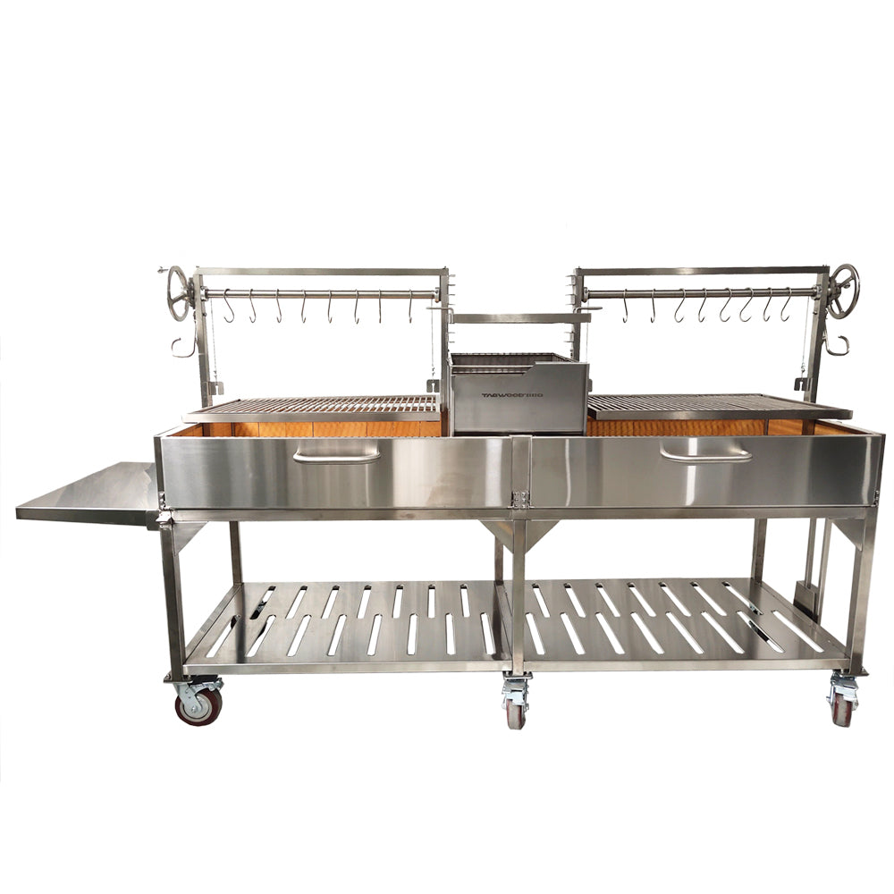 Tagwood BBQ24SS Argentine Freestanding Charcoal Grill