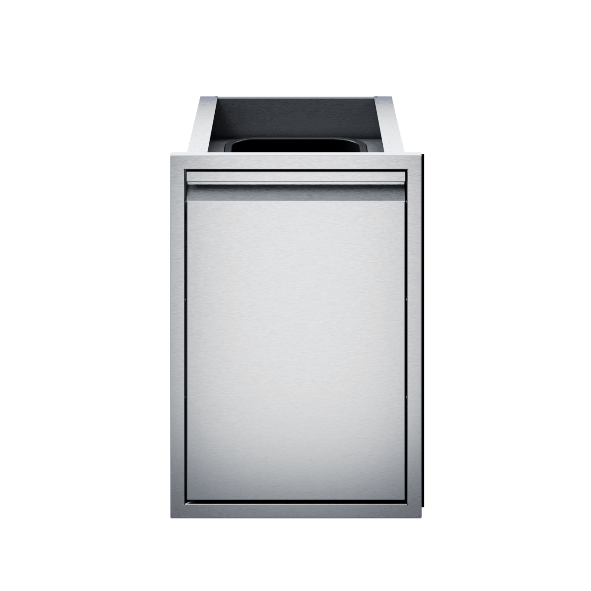Twin Eagles 18-Inch Roll-Out Stainless Steel Double Trash Drawer / Recycling Bin