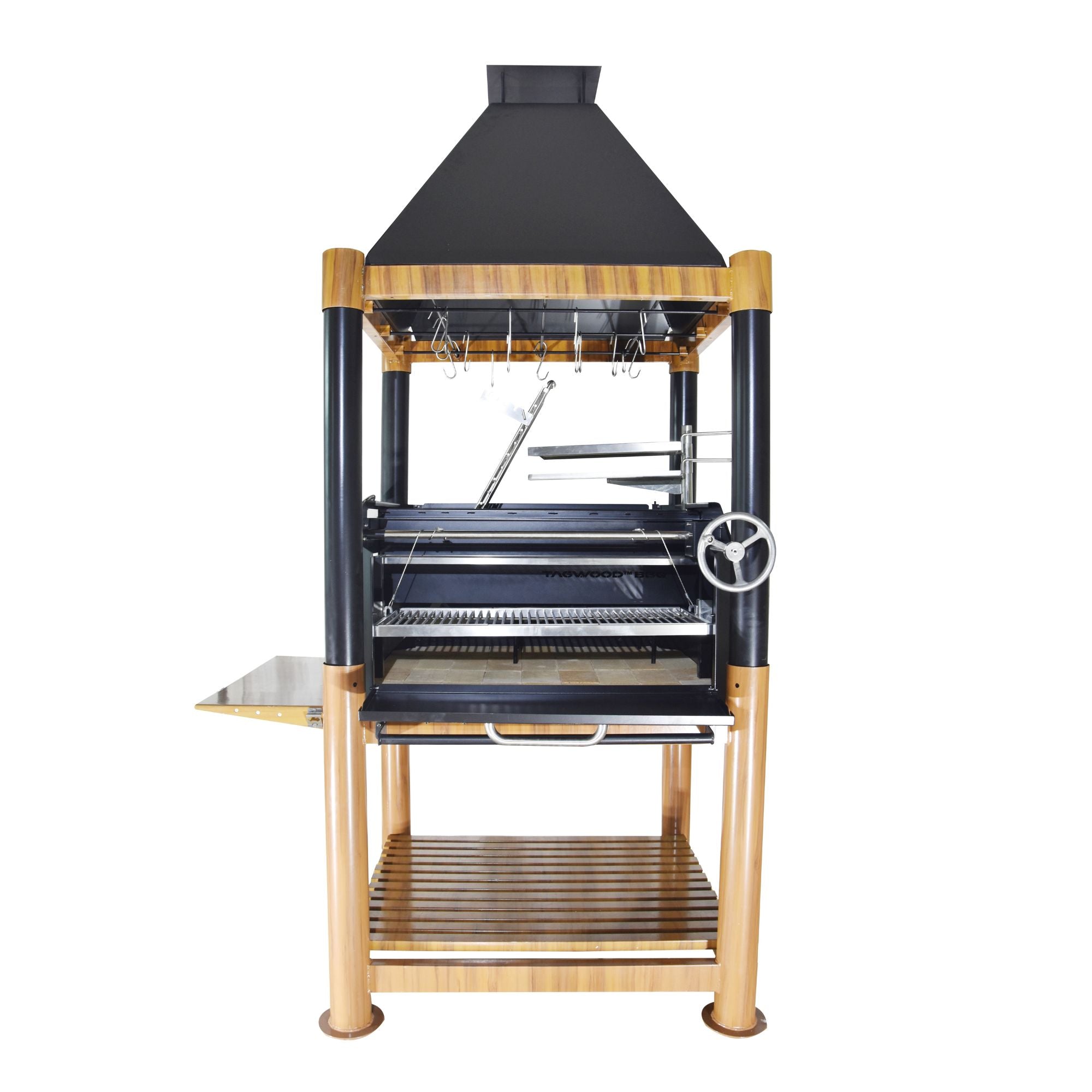 Tagwood BBQ02SI Premium Freestanding Santa Maria Argentine Grill - "The Beast" | Novaselectes
