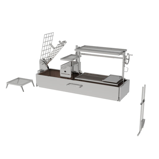Tagwood BBQ08SS Argentine Santa Maria Wood Fire & Charcoal Gaucho Grill | Novaselectes