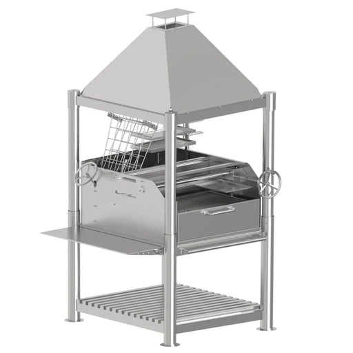 Tagwood BBQ12SS Argentine Santa Maria Stainless Steel Charcoal Grill | Novaselectes