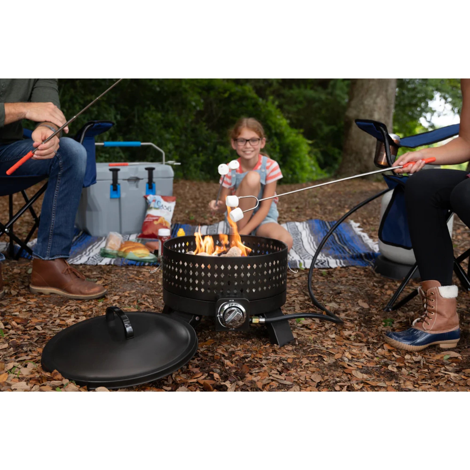 Well Traveled Living Sporty Campfire Portable Gas Fire Pit | Novaselectes