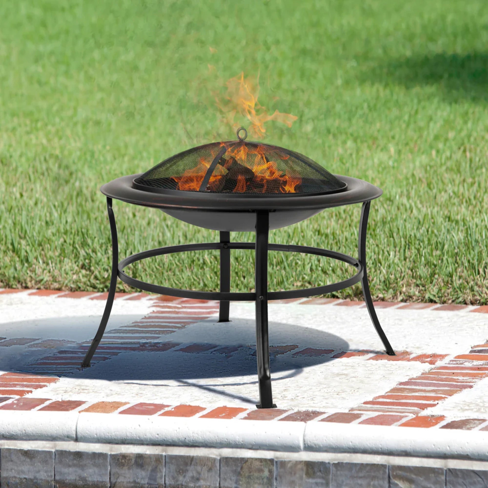 Well Traveled Living Tokia Round Fire Pit | Novaselectes