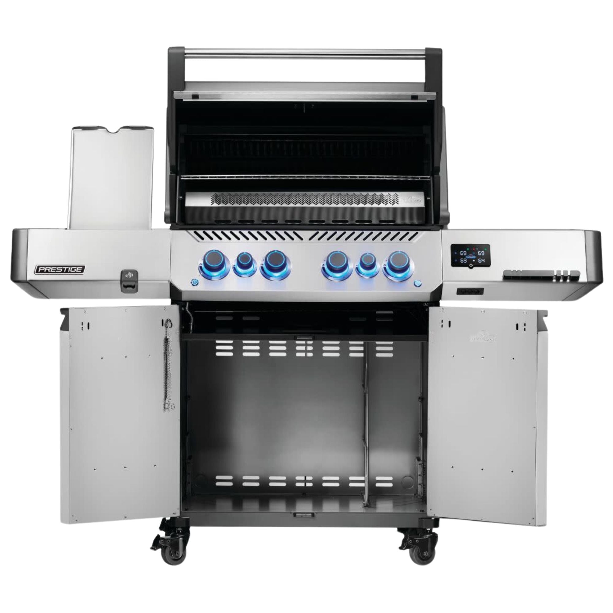 Napoleon New Prestige® 500 Connected RSIB Freestanding Gas Grill w/ Infrared Side and Rear Burner | Novaselectes
