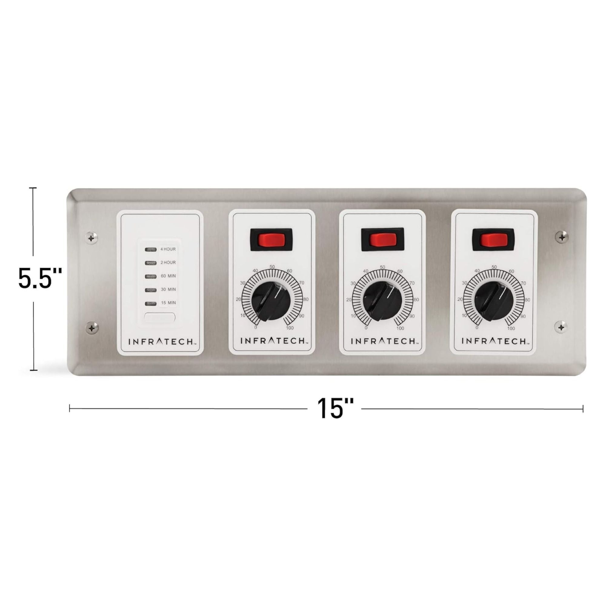 Infratech 3-Zone Analog Controller w/ Digital Timer | Novaselectes