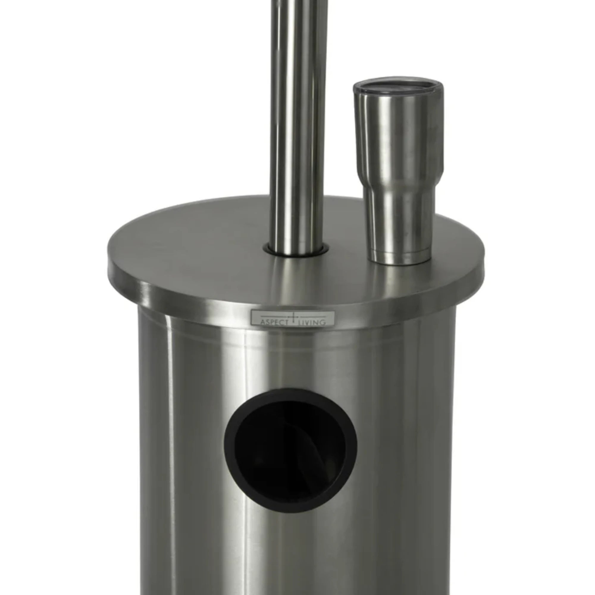 Well Traveled Living Stainless Steel Patio Heater w/ Table | Novaselectes