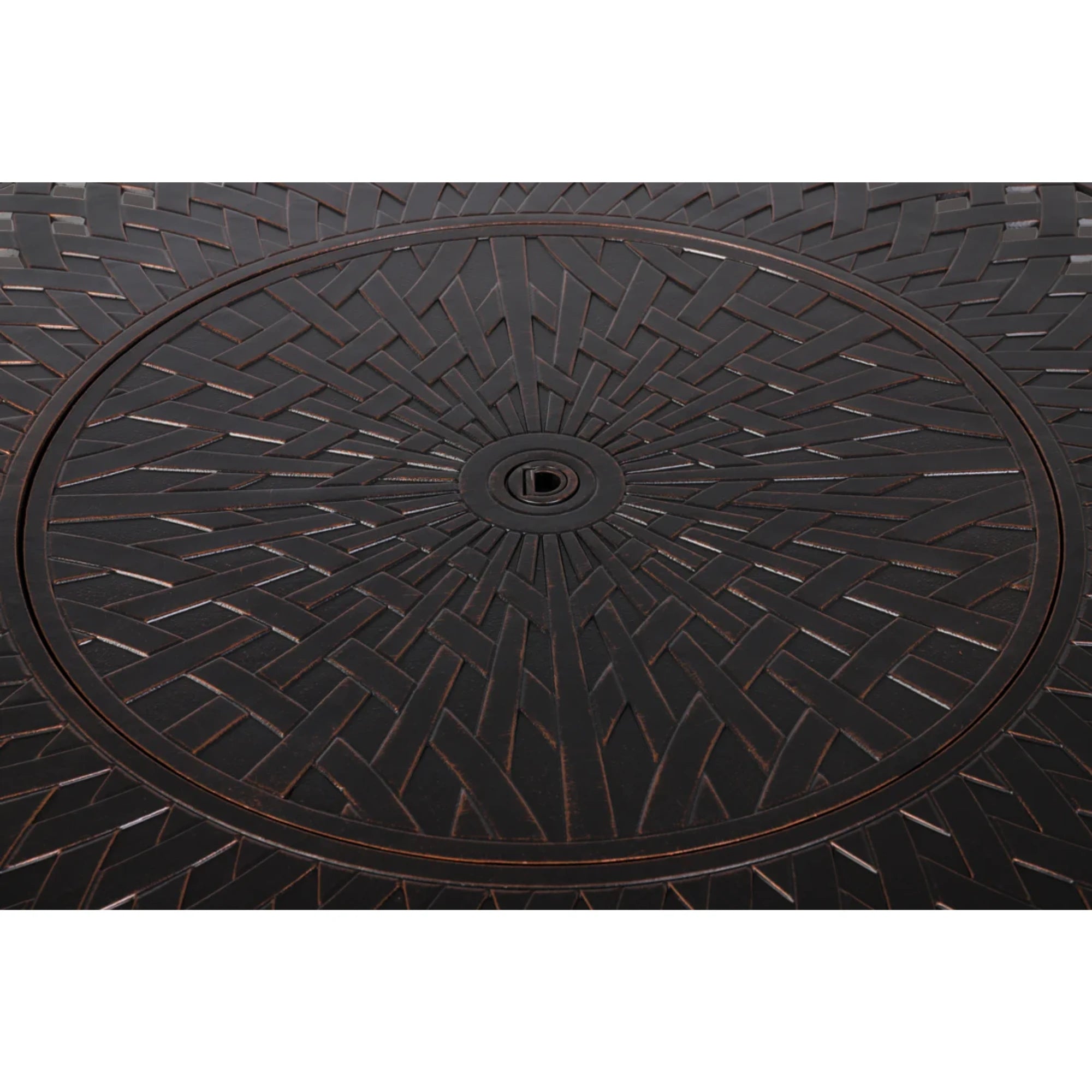 Well Traveled Living Verona Aluminum Round Propane Fire Pit | Novaselectes