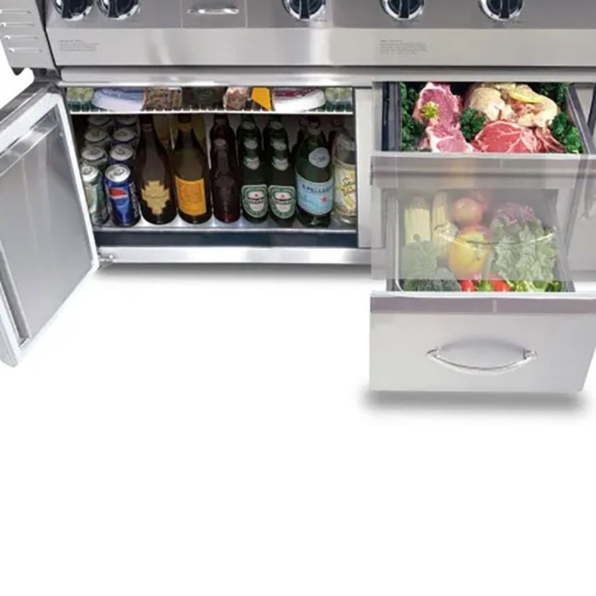 Alfresco 42-Inch Under-Grill Refrigerator, Cart Model | Novaselectes