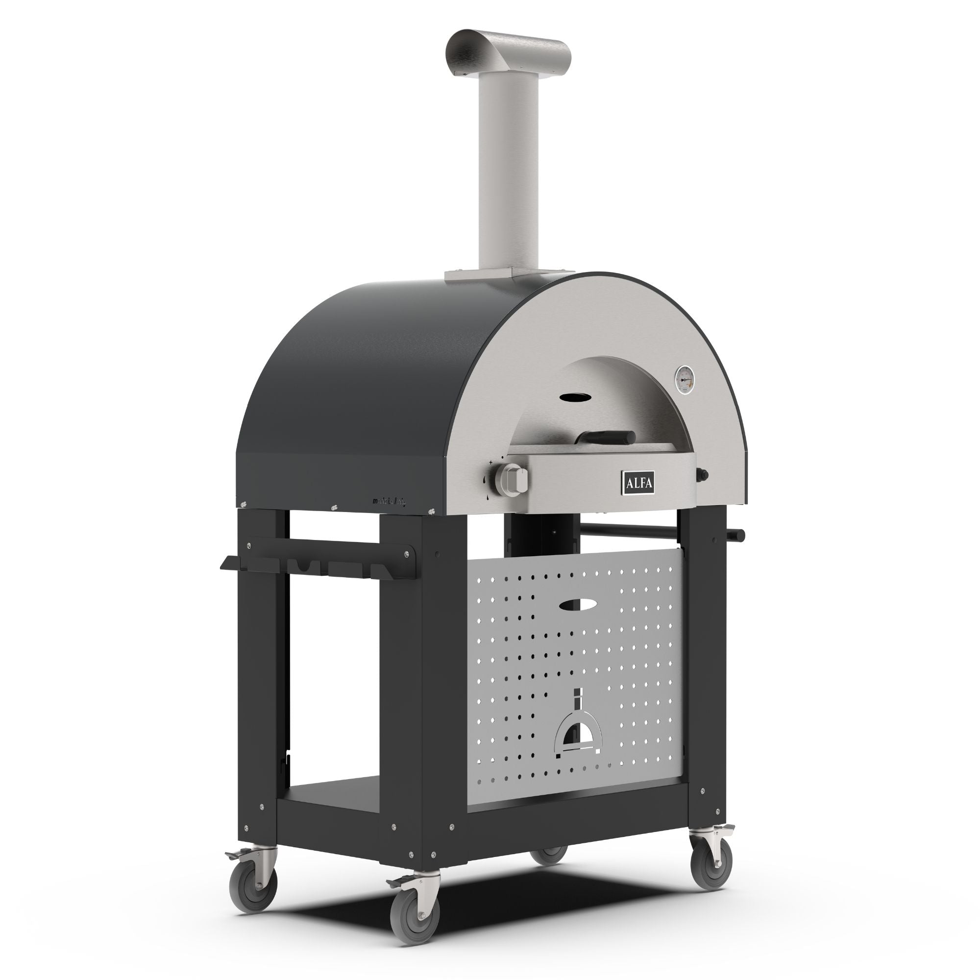 Alfa Classico 2 Pizze Freestanding Grey Pizza Oven | Novaselectes
