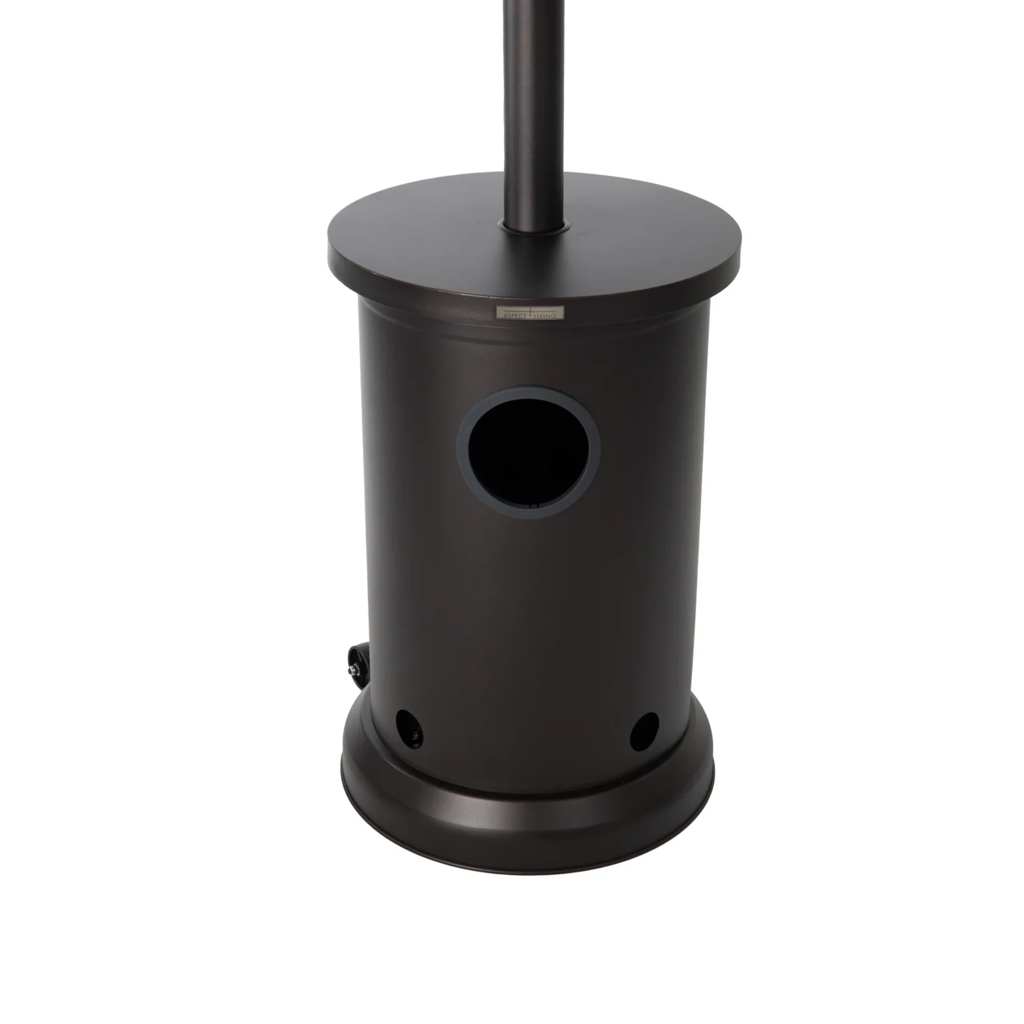Well Traveled Living Mocha Finish Patio Heater w/ Table | Novaselectes