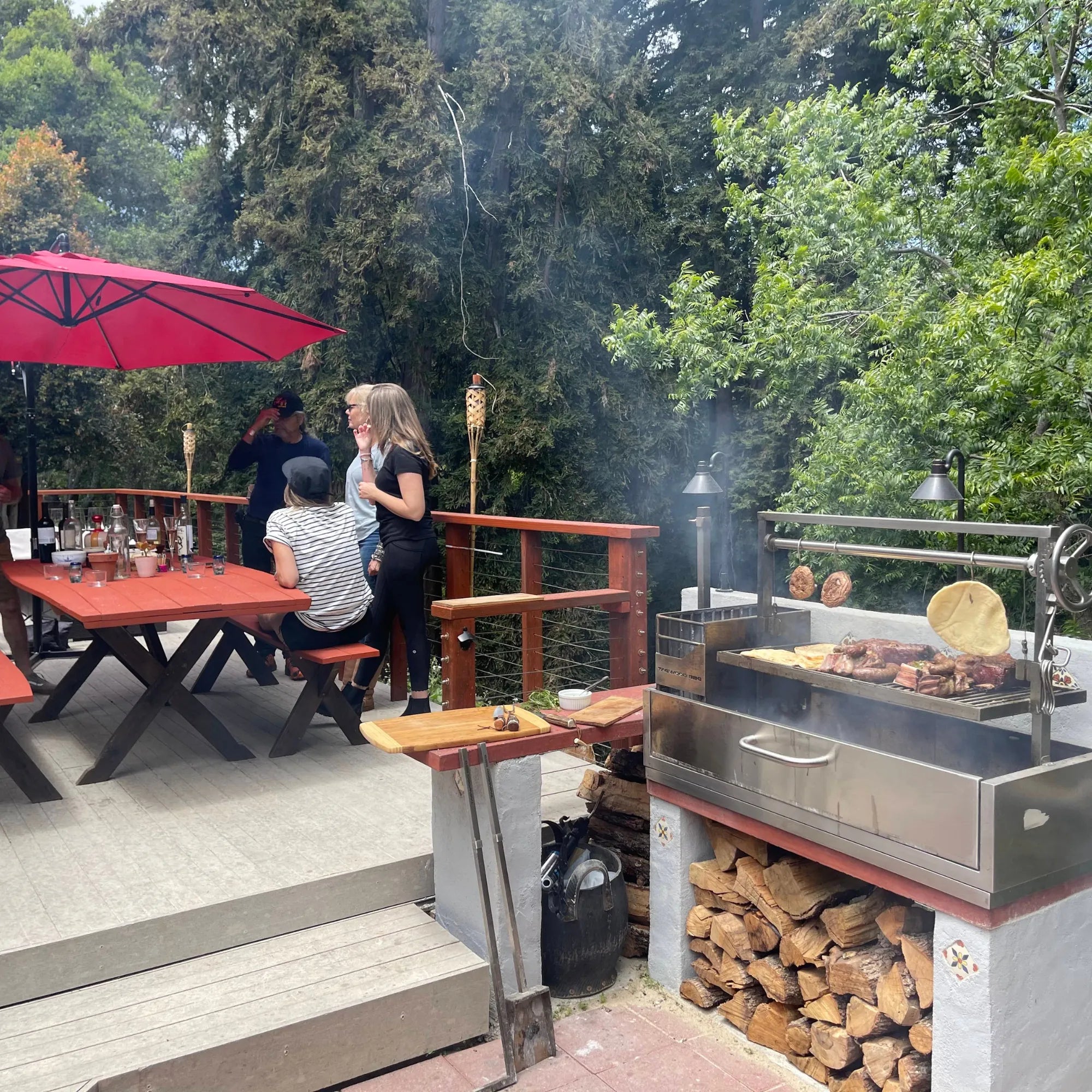 Tagwood BBQ05SS Built-In Argentine Wood Fire & Charcoal Grill | Novaselectes