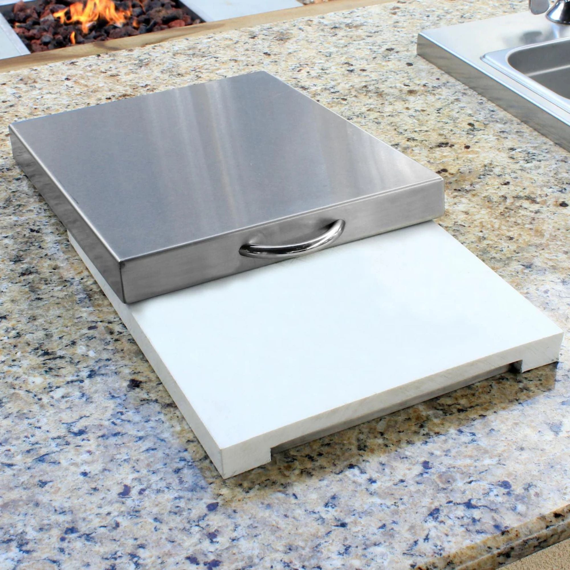 Alfresco Built-In Prep And Waste Station Chute | Novaselectes