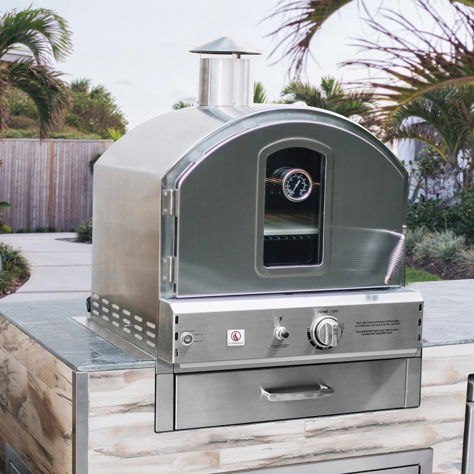 Summerset Outdoor Built-In Gas Pizza Oven | Novaselectes
