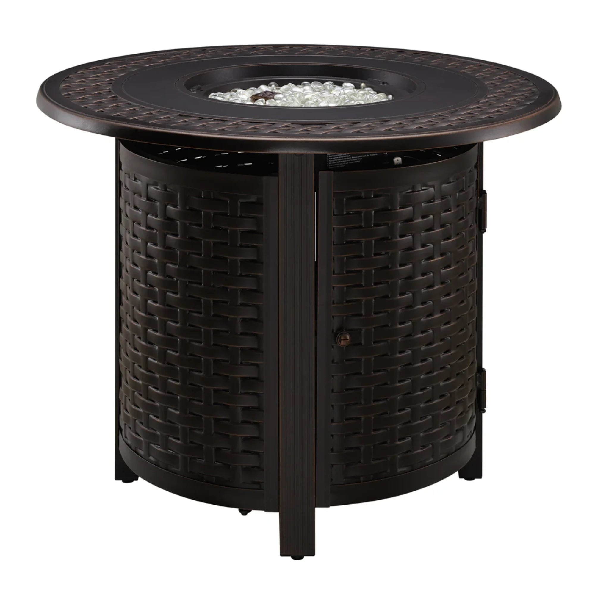 Well Traveled Living Hendricks Aluminum 34" Round Propane Fire Pit | Novaselectes