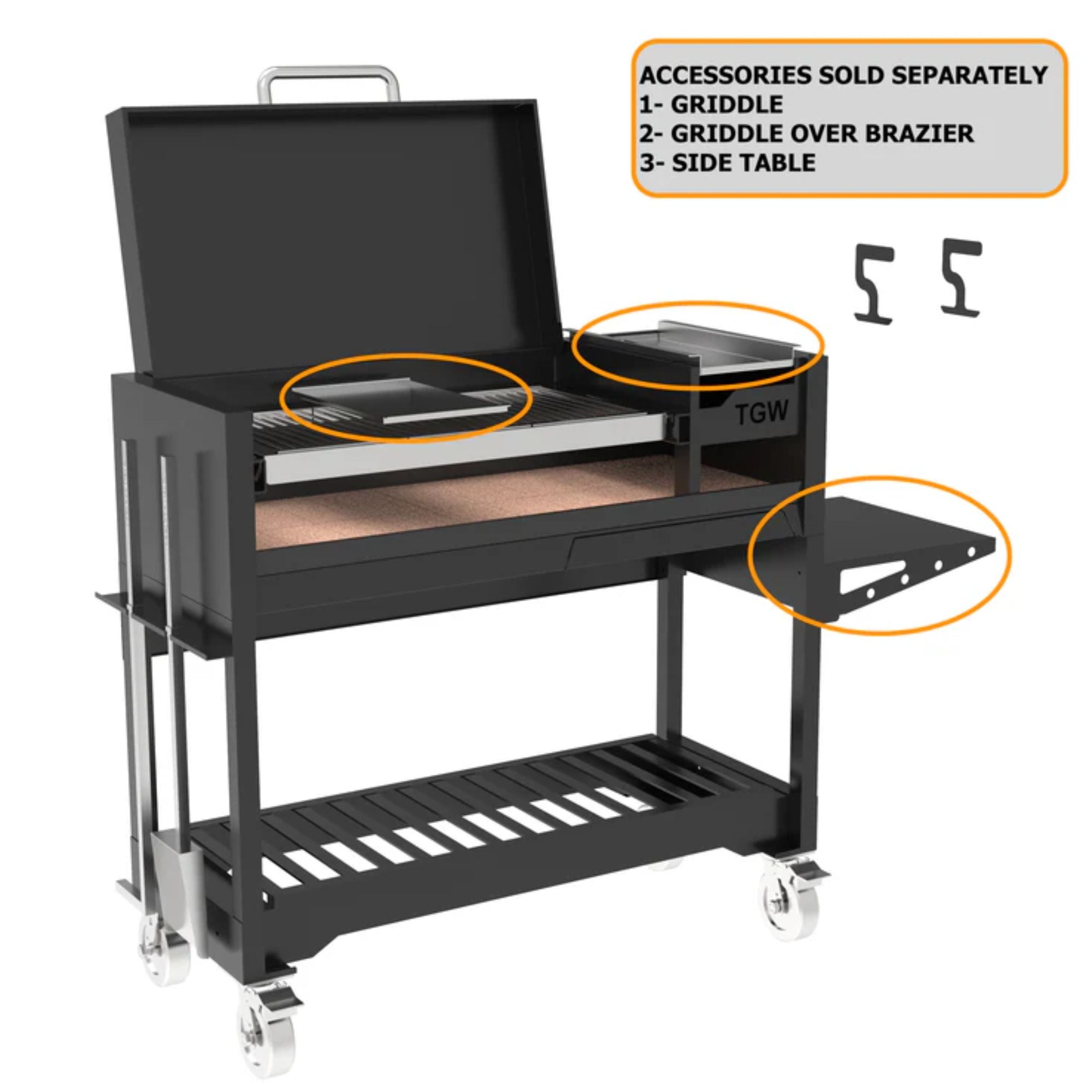 Tagwood BBQ Argentine Gaucho Freestanding Charcoal Grill | Novaselectes