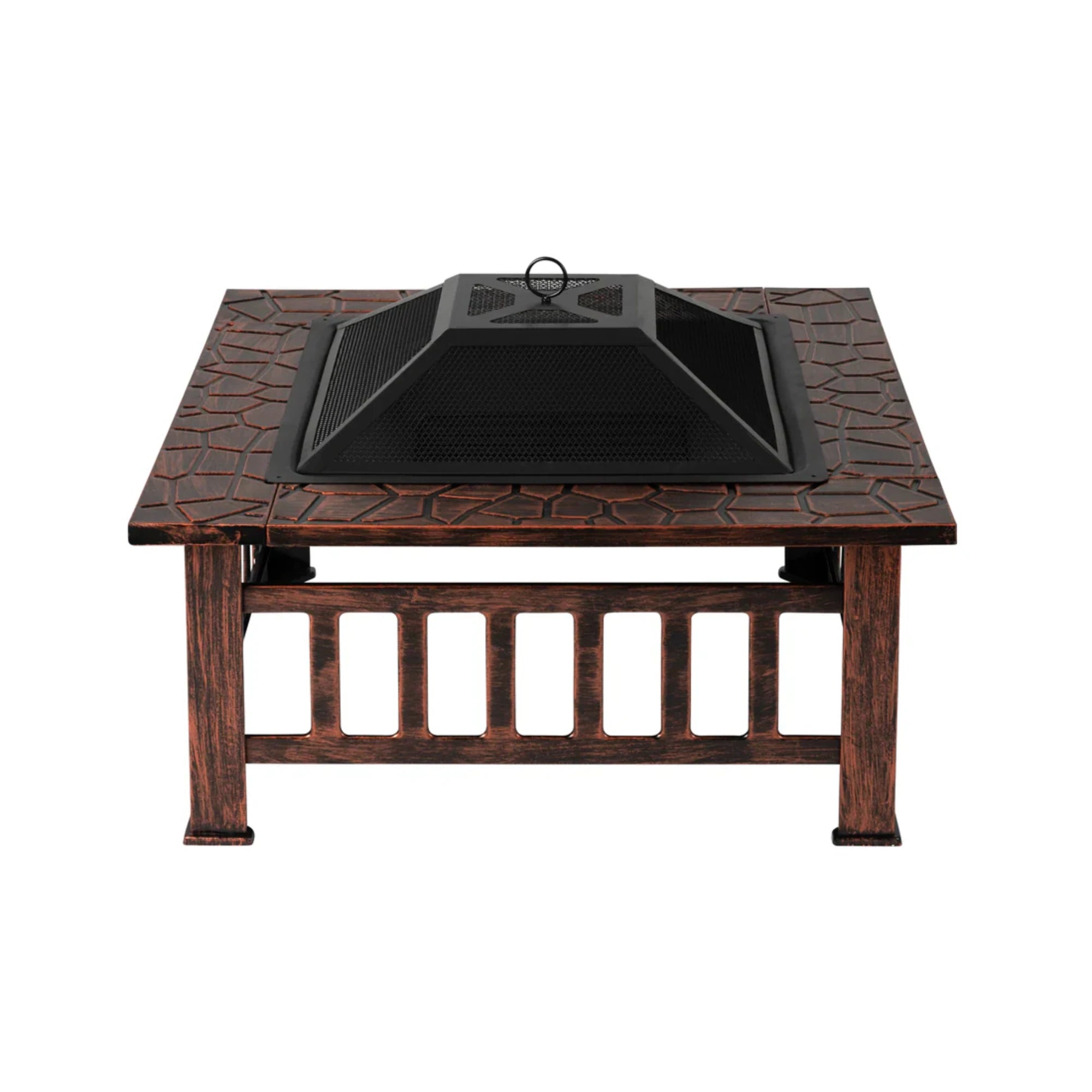 Well Traveled Living Foxdale Square Wood-Burning Fire Pit | Novaselectes