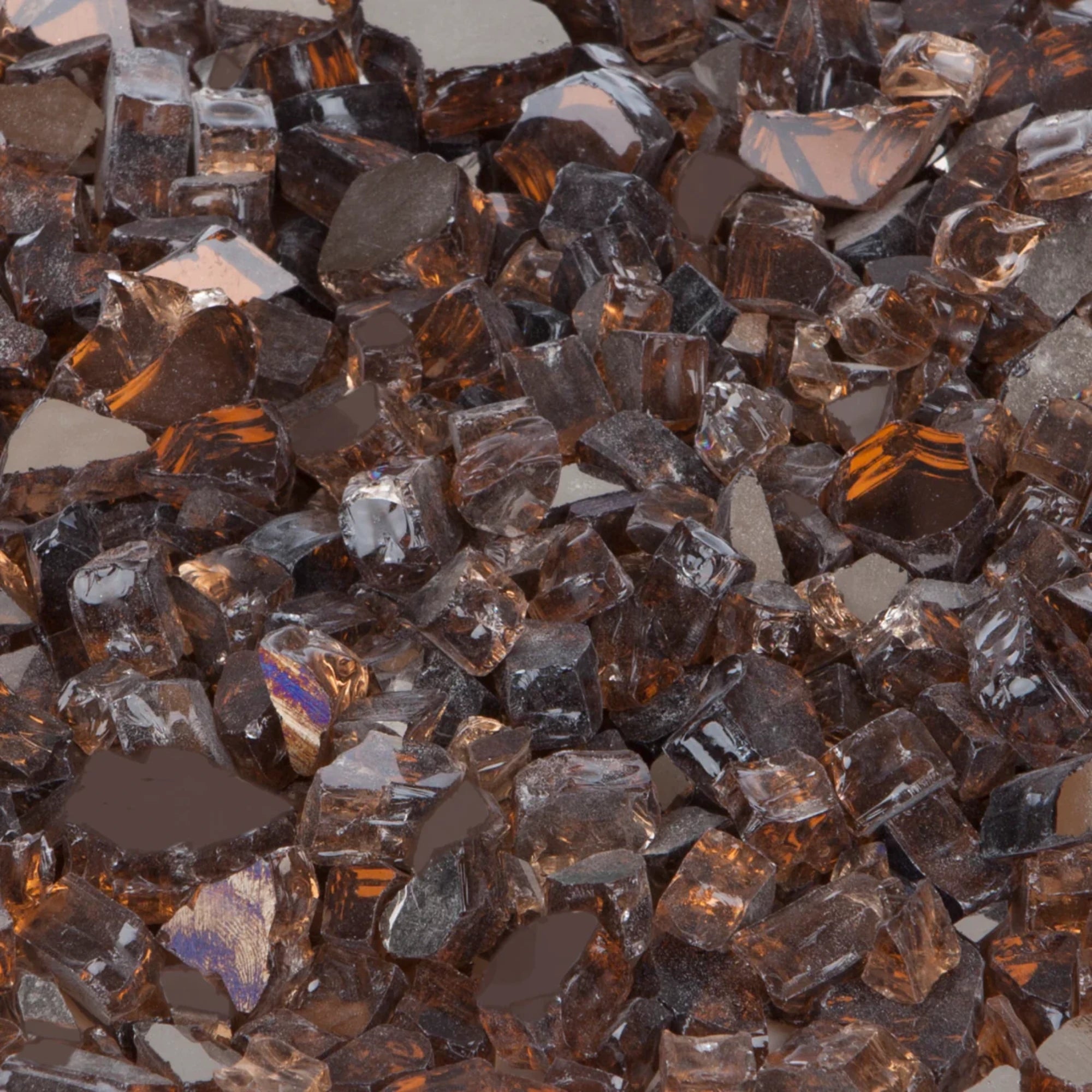 Well Traveled Living Burnt Bronze Reflective Fire Glass | Novaselectes