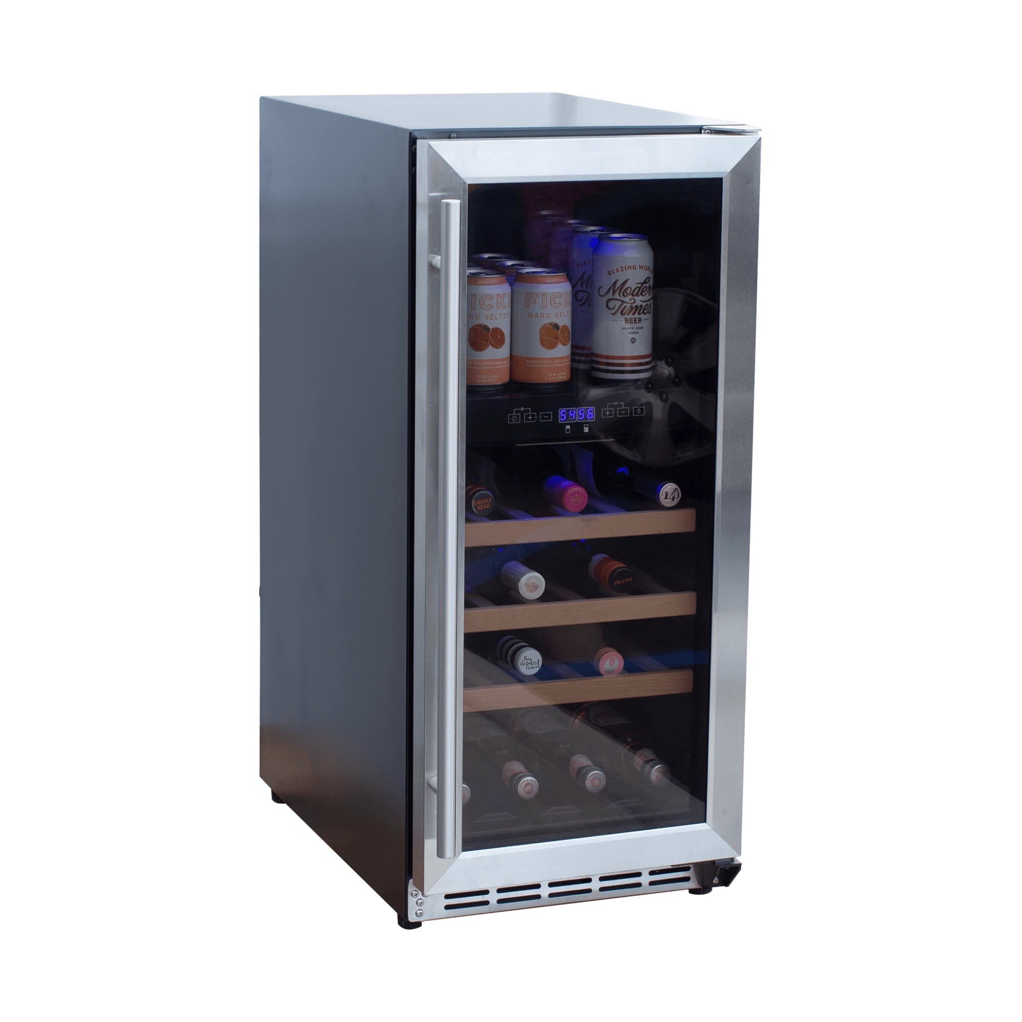 Summerset 15-Inch 3.2 Cu. Outdoor Dual Zone Wine Cooler | Novaselectes