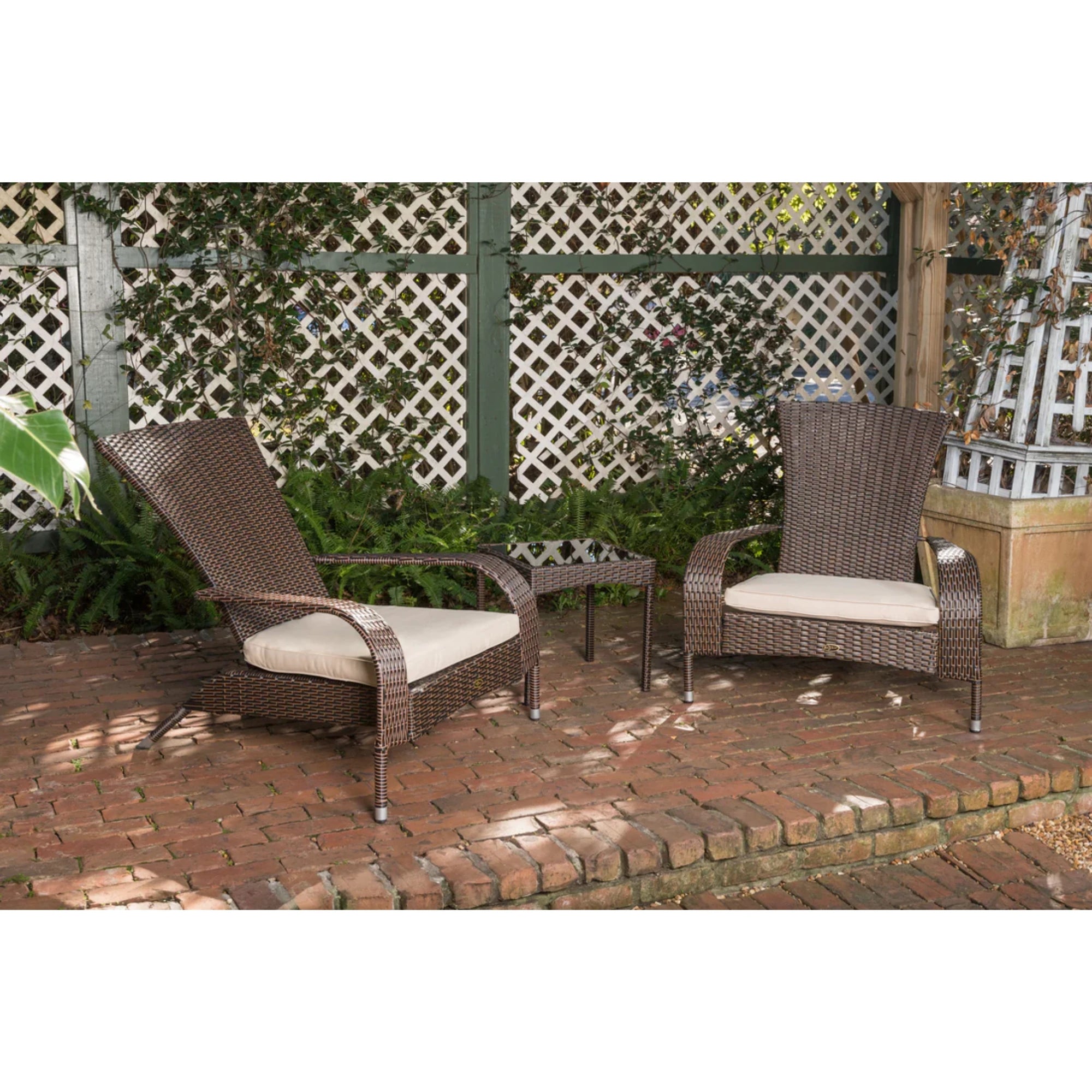 Well Traveled Living Coconino Wicker Chat Set | Novaselectes