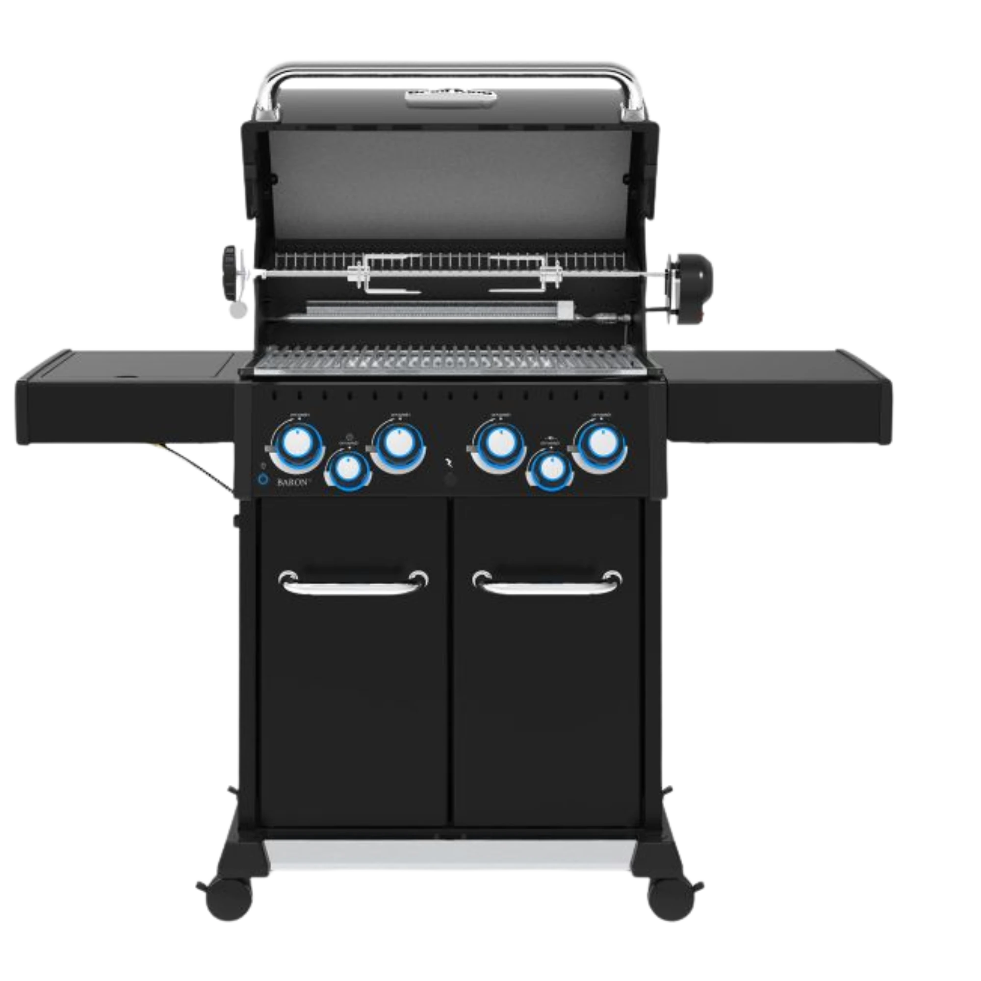 Broil King Baron 490 PRO 4-Burner Gas Grill w/ Rotisserie and Side Burner | Novaselectes