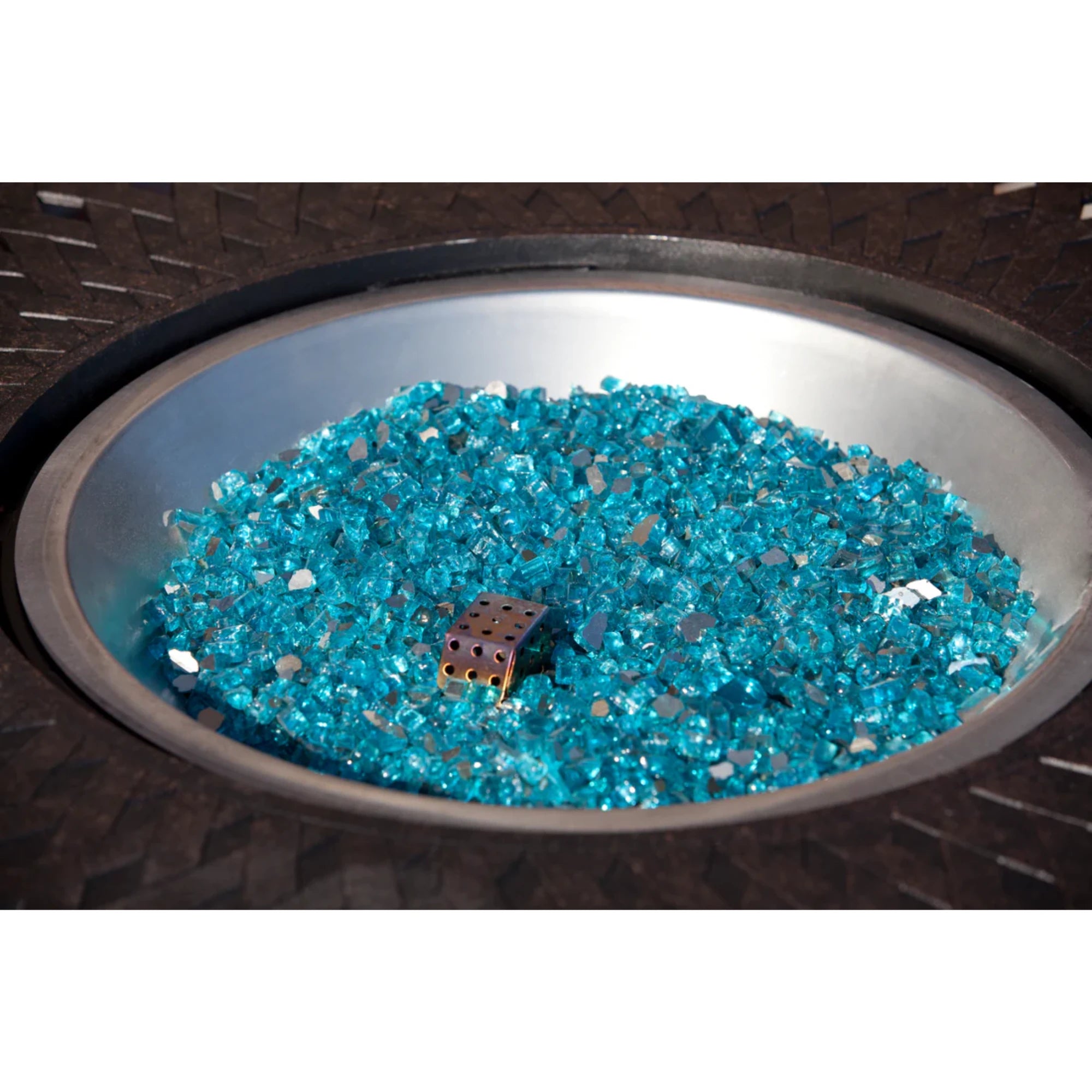 Well Traveled Living Bahama Blue Reflective Fire Glass | Novaselectes