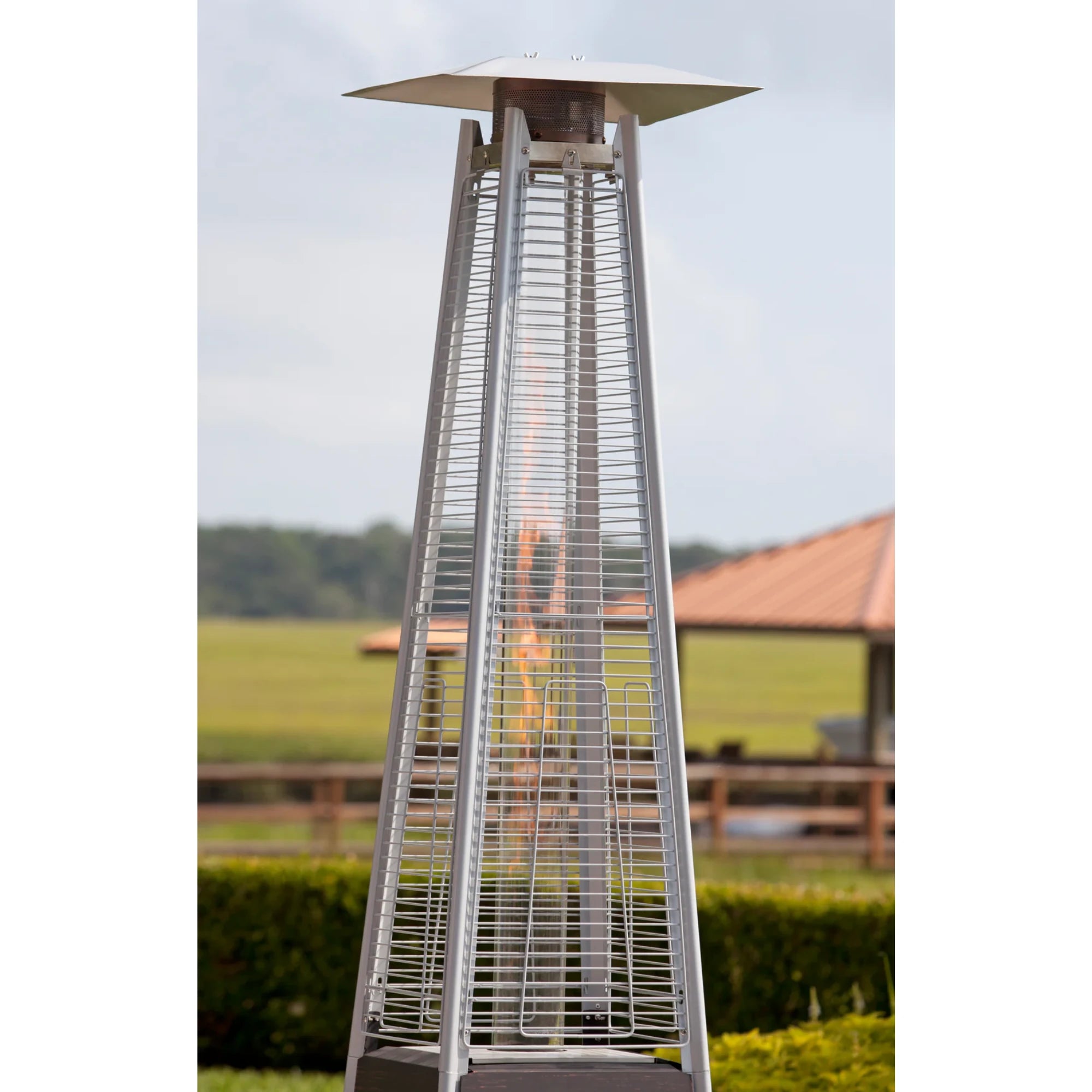 Well Traveled Living Coronado Brushed Bronze Pyramid Flame Propane Patio Heater | Novaselectes