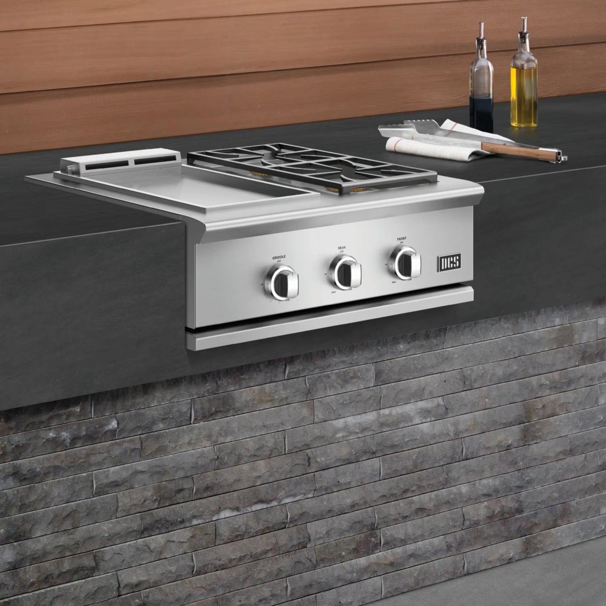 DCS Series 9 30-Inch Gas Griddle w/ Double Side Burner | Novaselectes