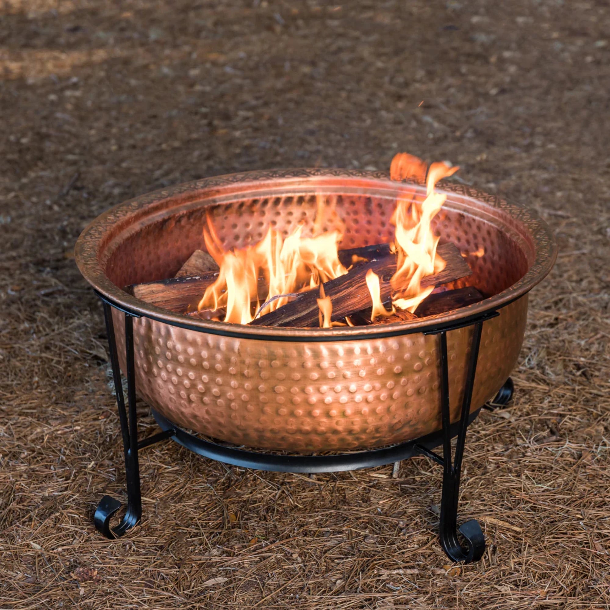 Well Traveled Living Palermo Copper Fire Pit | Novaselectes