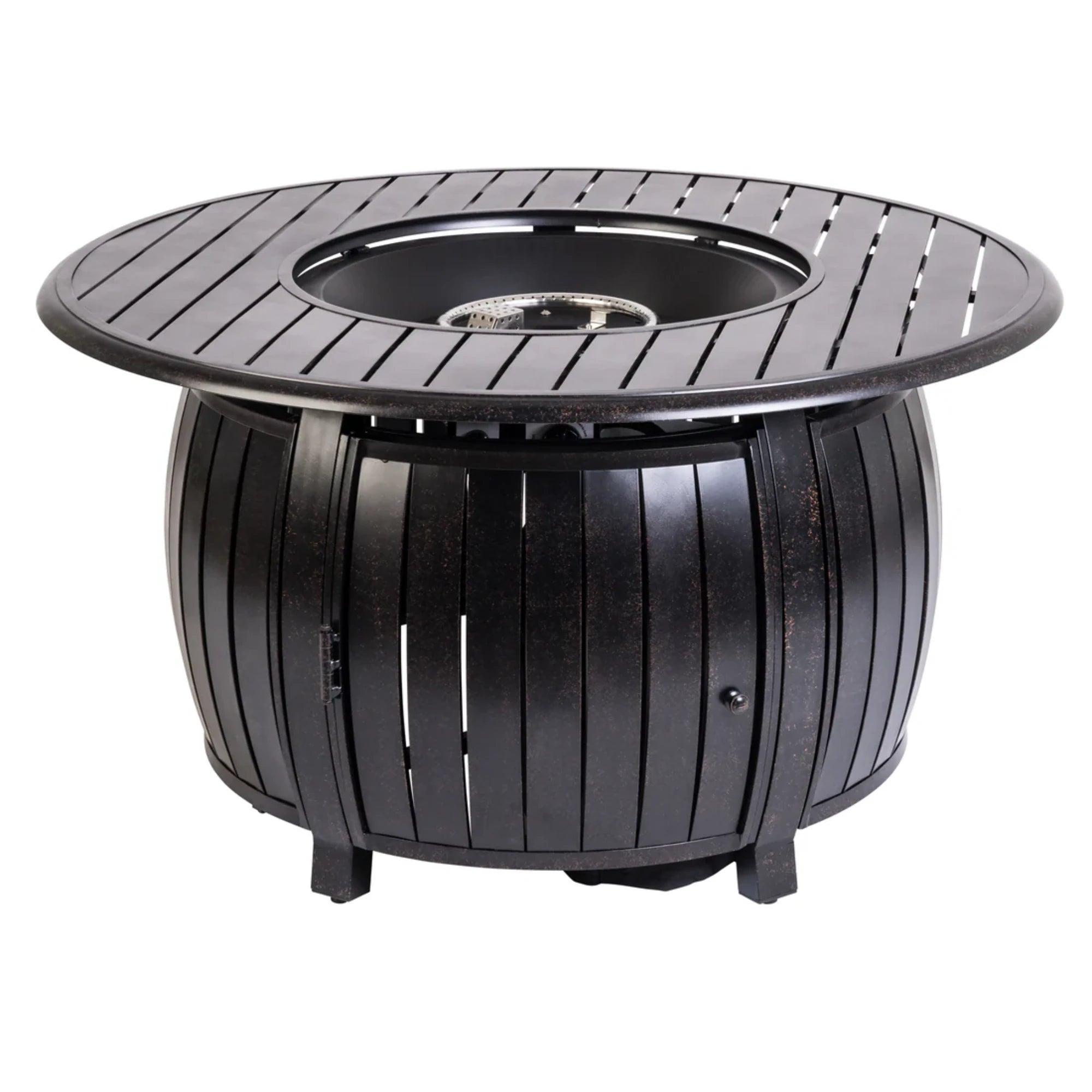 Well Traveled Living Grand Cooper Aluminum Round Propane Fire Pit | Novaselectes