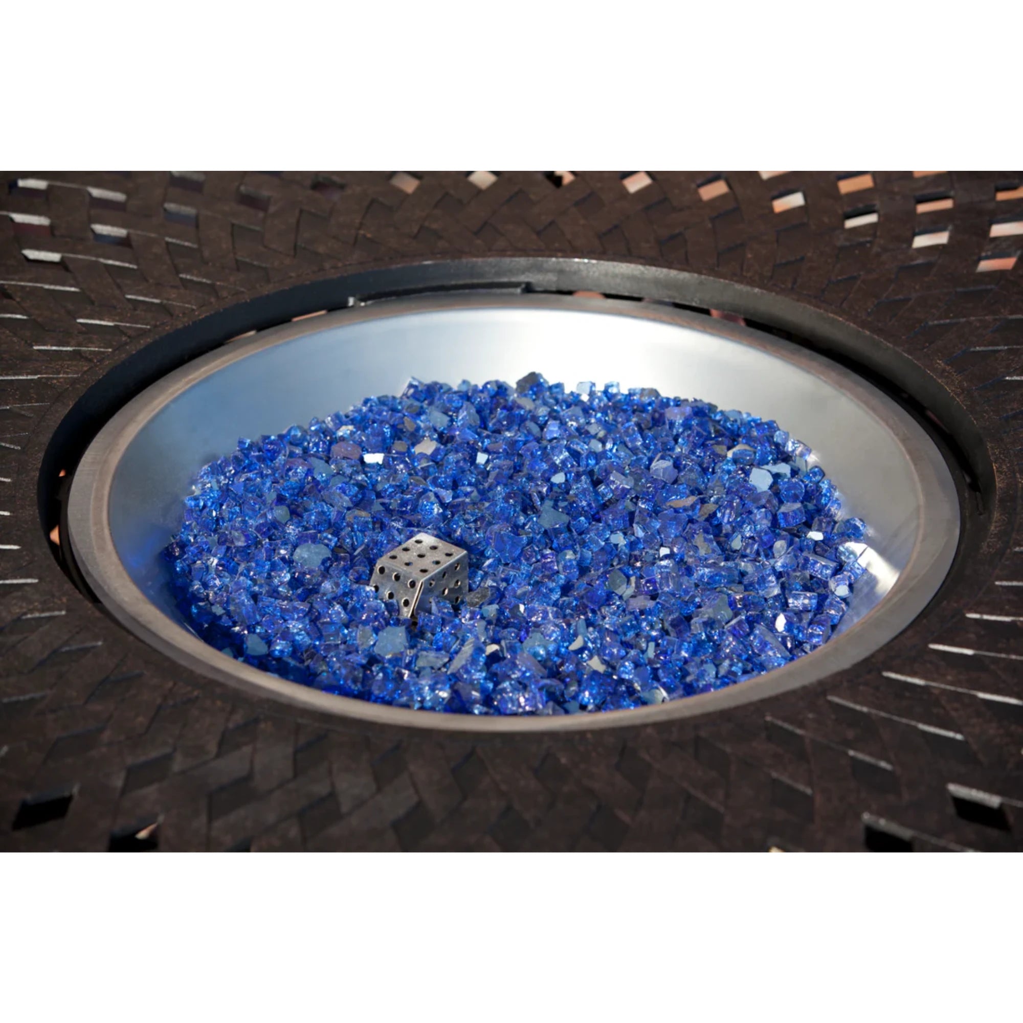 Well Traveled Living Sapphire Blue Reflective Fire Glass | Novaselectes