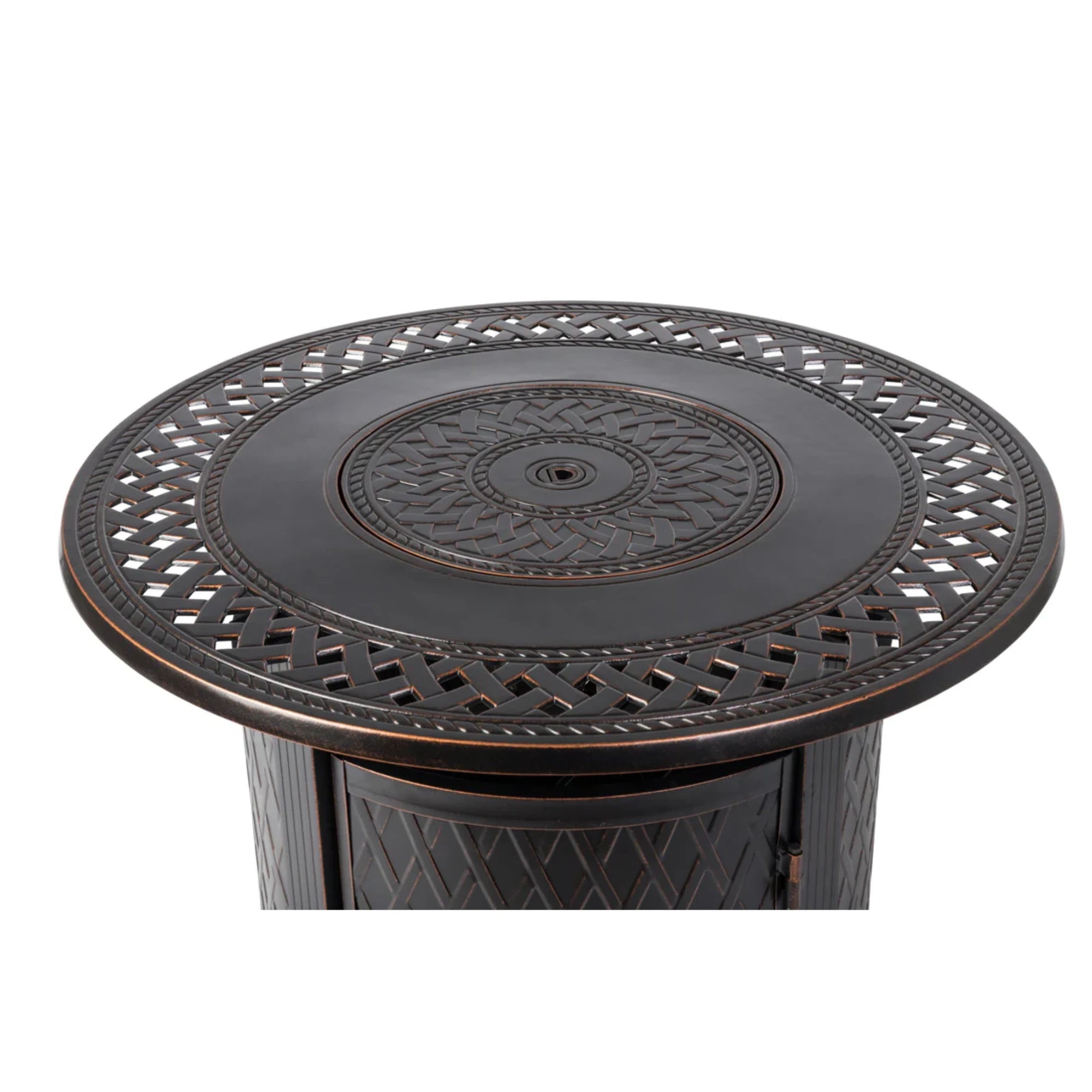 Well Traveled Living Wagner Aluminum Round Propane Fire Pit | Novaselectes