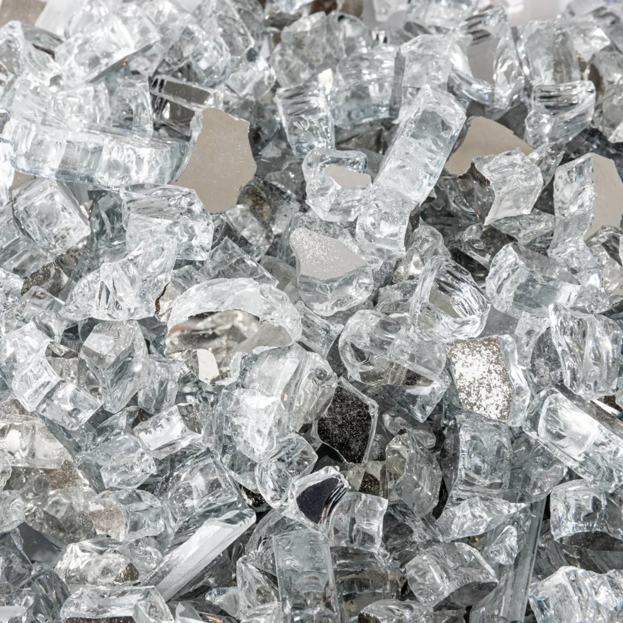 Well Traveled Living Crystal Clear Reflective Fire Glass | Novaselectes