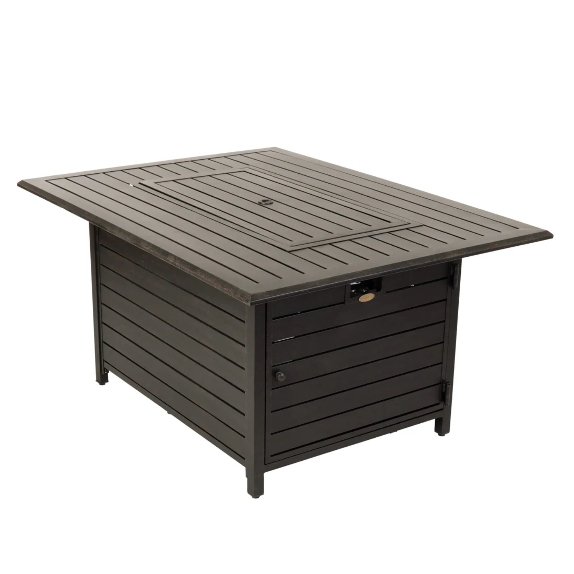 Well Traveled Living Longmont Aluminum Rectangular Propane Fire Pit | Novaselectes