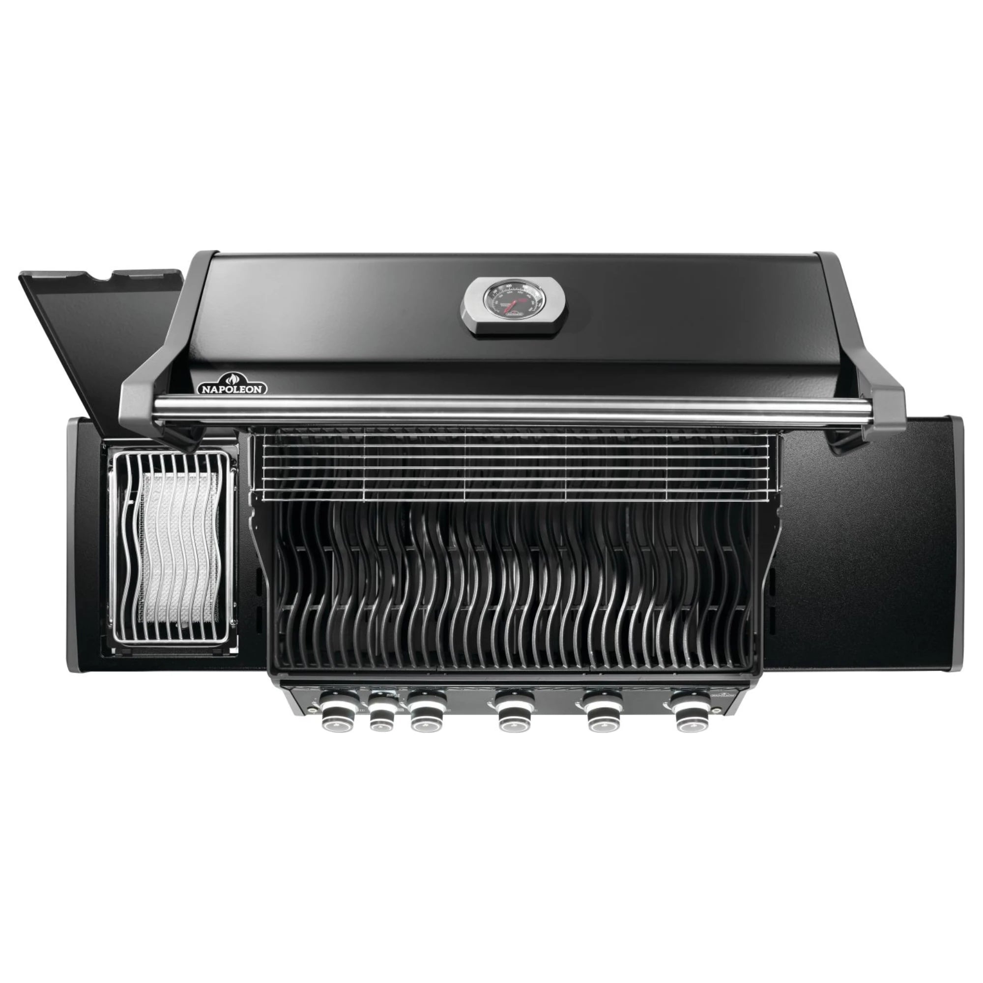 Napoleon Rogue PRO 625 SIB Black Freestanding Gas Grill w/ Infrared Side Burner | Novaselectes