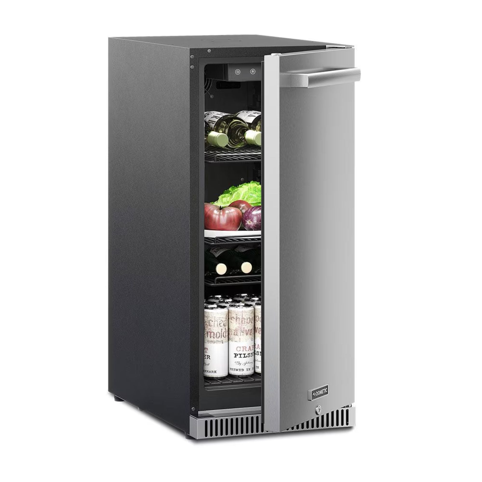 Dometic DE15F 15" D-Series Refrigerator, Lock, Reversible Hinge | Novaselectes