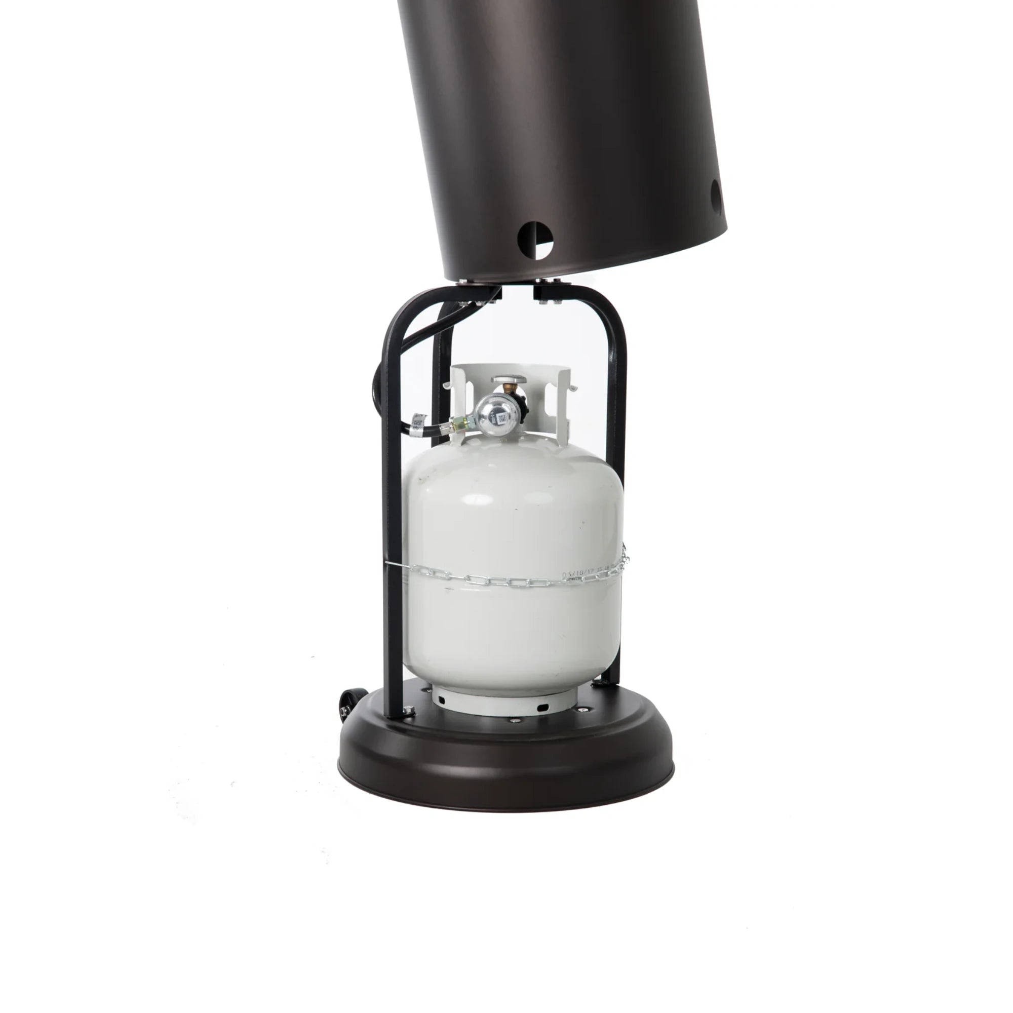 Well Traveled Living Mocha Finish Patio Heater w/ Table | Novaselectes