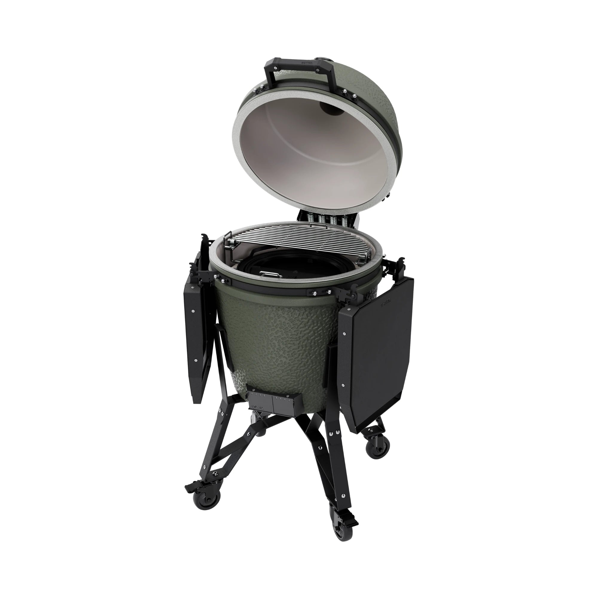 BSTRD Pro Large Complete Alpine Green Freestanding Kamado Charcoal Grill | Novaselectes
