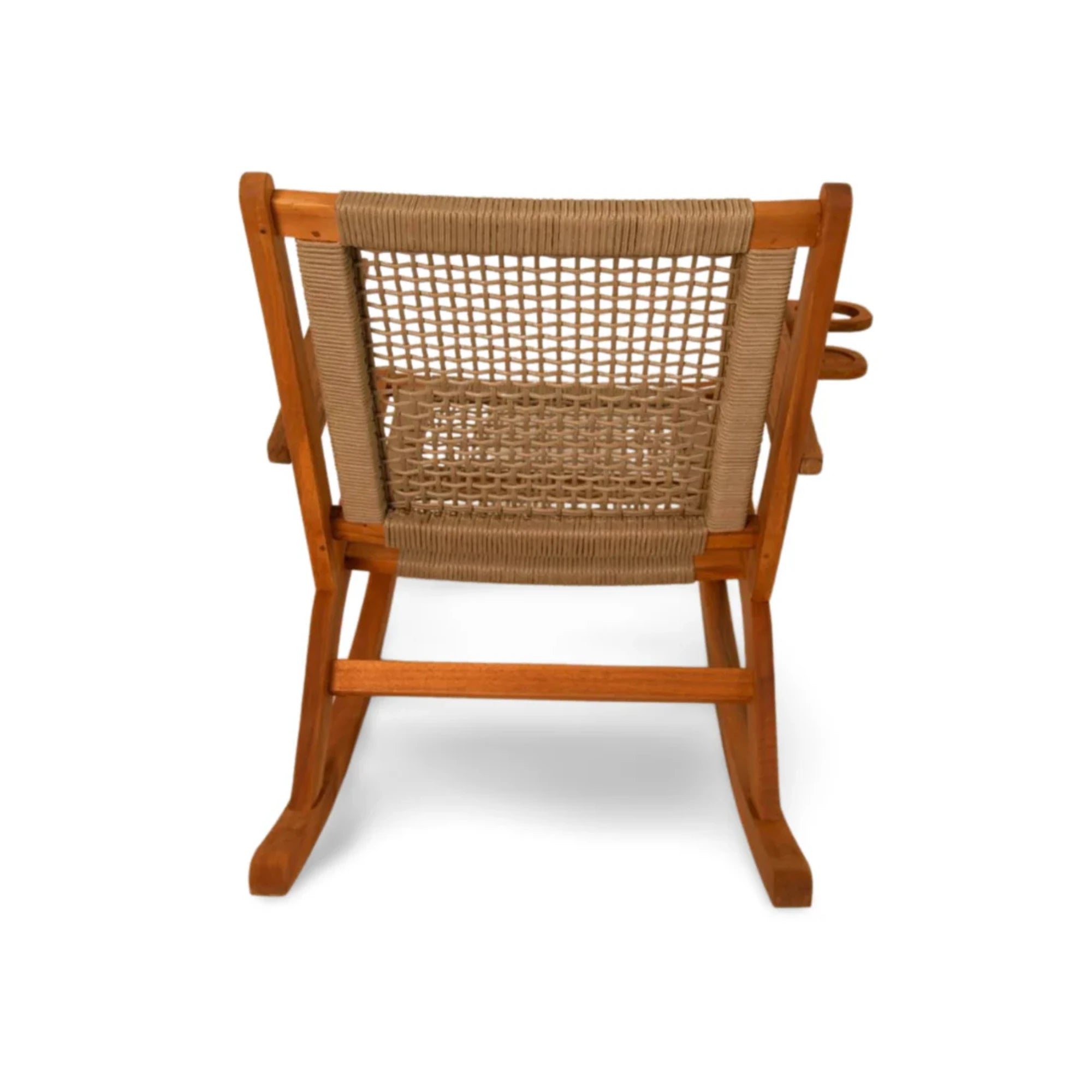 Well Traveled Living Vega Outdoor Rocking Chair with Beverage Holder | Novaselectes