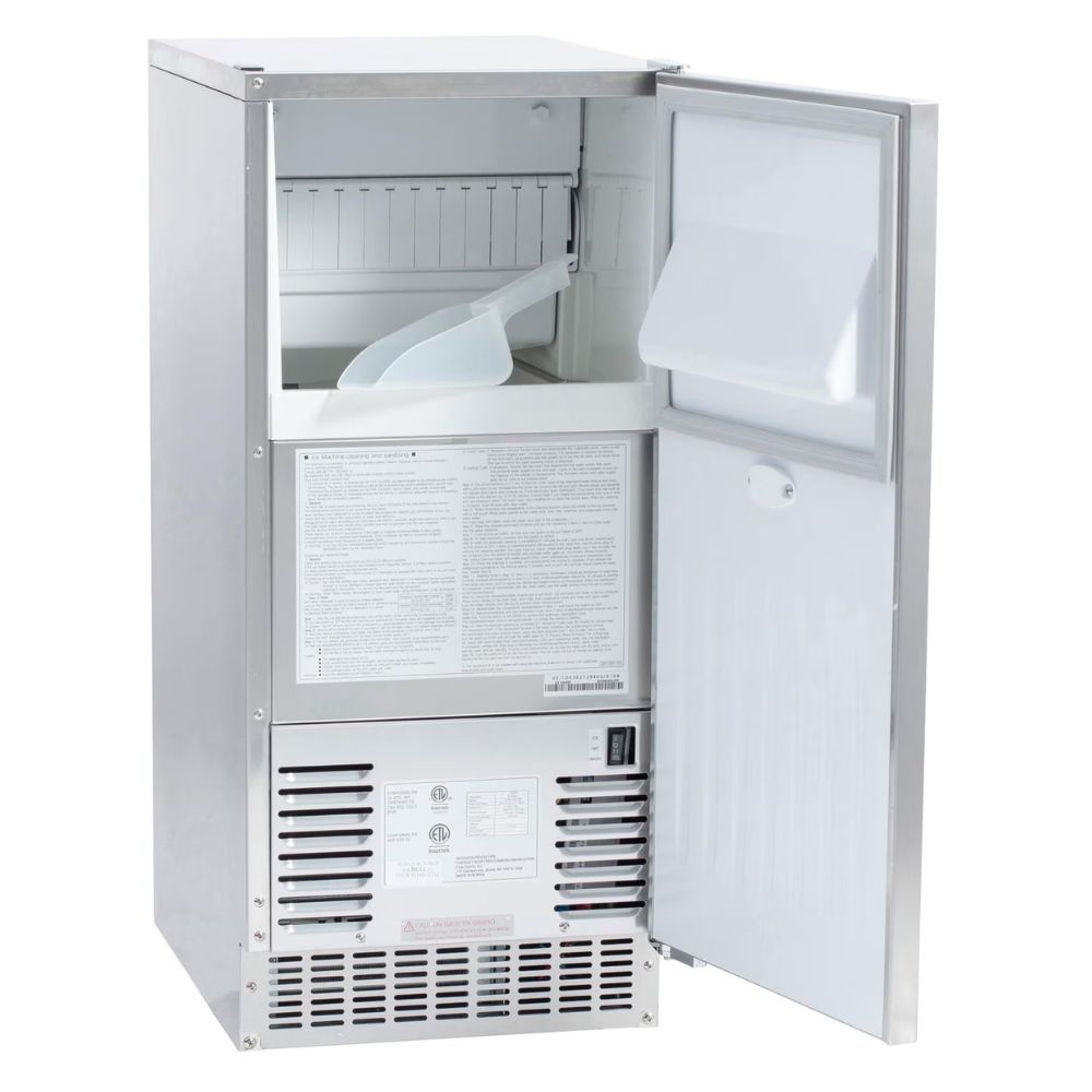 Bull 60 Lb. 15-Inch Outdoor Rated Commercial Ice Maker w/ Drain Pump | Buy at Novaselectes
